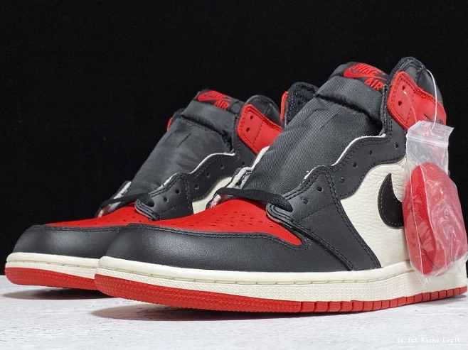 Jordan Air 1 Retro Bred High Toe OG 555088-610 0812